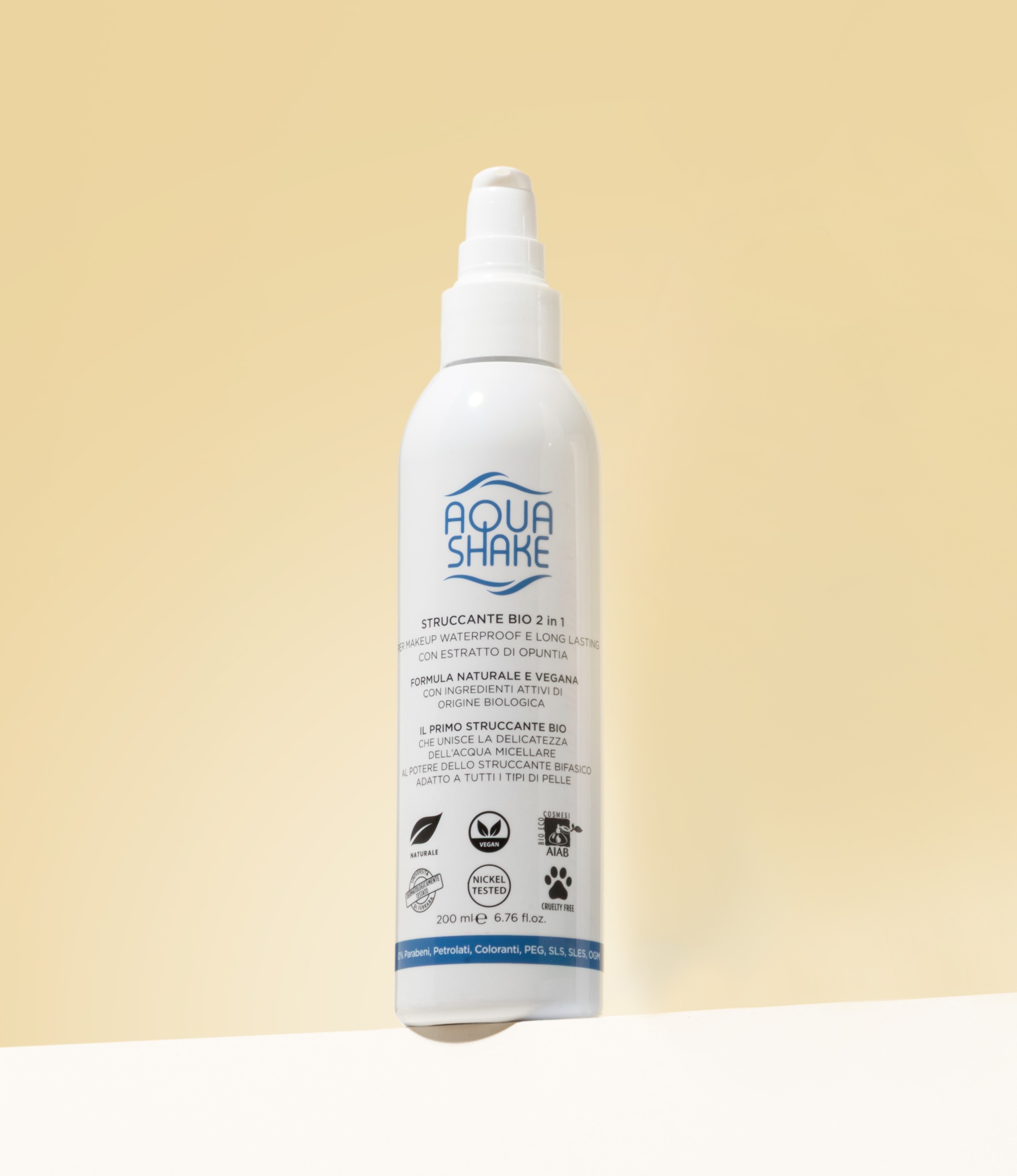 Aqua Shake® Struccante Bifasico Biologico — flacone 200ml
